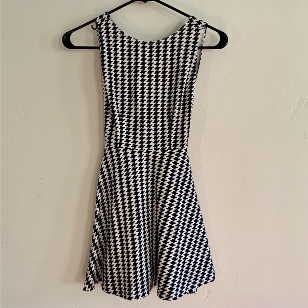 Houndstooth Mini Dress